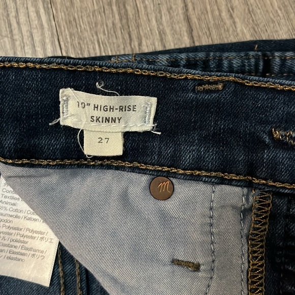 High Rise Blue Madewell Jeans - Picture 5 of 5